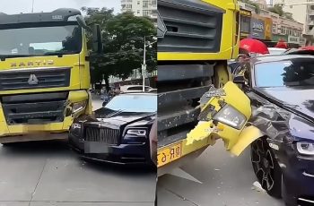 A Clash of Titans: When a Truck Met a Rolls-Royce